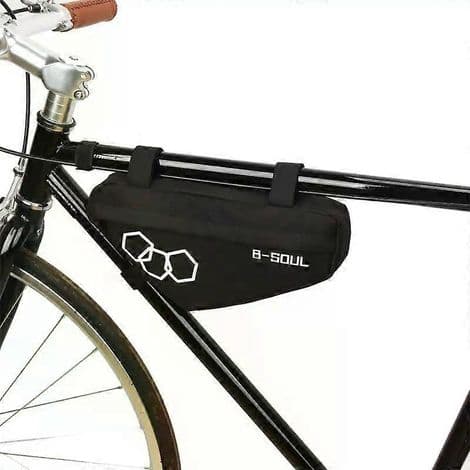 Vattentät cykelväska. 4 färger. Polyester. Triangulär stil. För framram. Cykeltillbehör