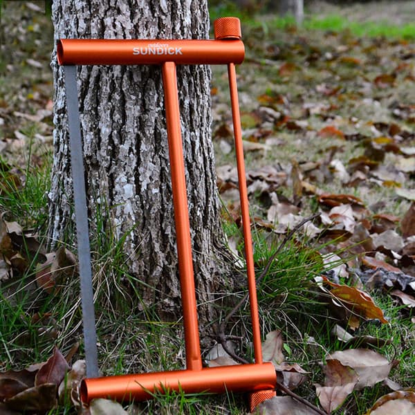 Foldbar håndsav med rektangulær klinge af aluminiumslegering til udendørs træbeskæring og camping