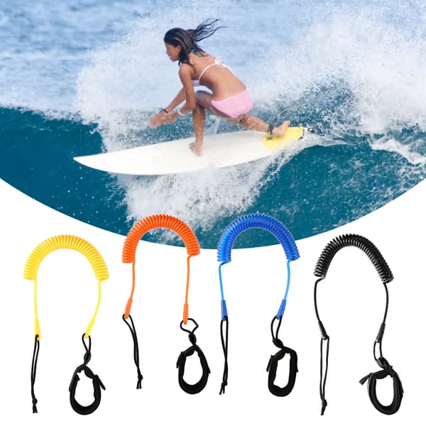 Elastisk håndledsrem til paddleboard 10ft SUP surfbræt leash med anti-korrosionsforbindelse og blød justering