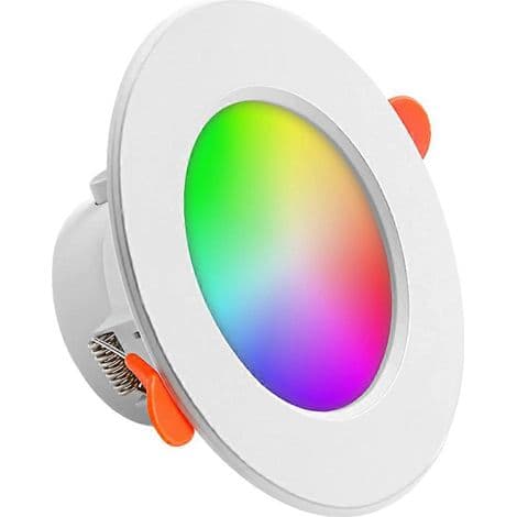 Infällda LED-spotlights med platt panel och Bluetooth för tak