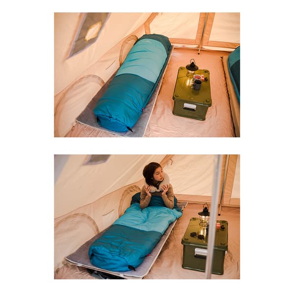 Sovepose for utendørs camping, vinter, polstret, varm, lett, bærbar, bomull