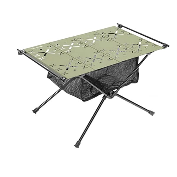Bärbart hopfällbart campingbord i aluminiumlegering för picknick och grillar