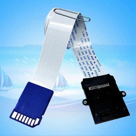 SD til SD-kort forlængerkabel. Kortlæseradapter. Fleksibelt Micro-SD til SD/SDHC/SDXC forlængerkabel.