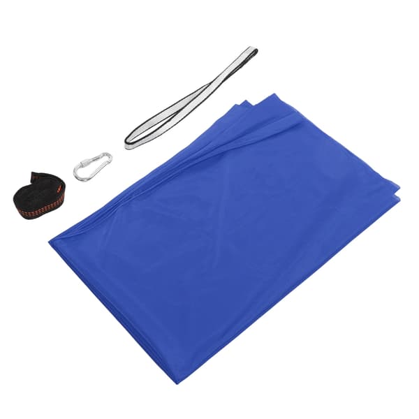Elastisk hängmatta för barn, bekväm polyester, sensorisk yoga, inomhus och utomhus, blå