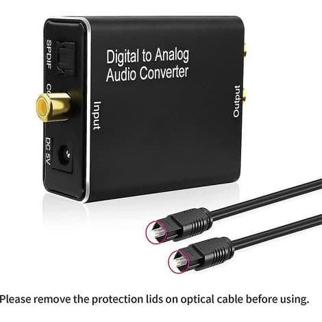 Digital-til-analog lydkonvertere, inkludert DAC-er, digital SPDIF, optisk-til-analog L/R, RCA og 3,5 mm AUX.