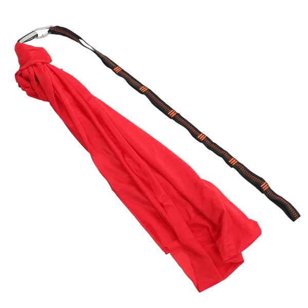 Elastisk gungsäng för barn, bekväm polyester, sensorisk yoga, inomhus och utomhus, röd