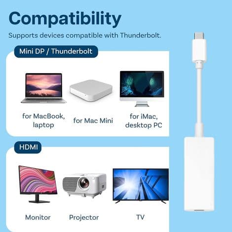 Thunderbolt 3 til Thunderbolt 2-adapter - Højhastighedsdata- og videokonvertering - Kompatibel med Mac macOS Sierra+ - 1 stk.