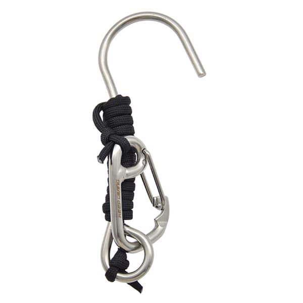 Reef Drift Hook til dykning, 316 rustfrit stål med flettet snor