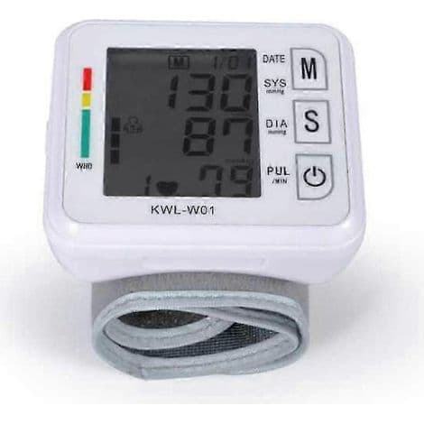 Noggrann automatisk handledsblodtrycksmätare med LCD-skärm