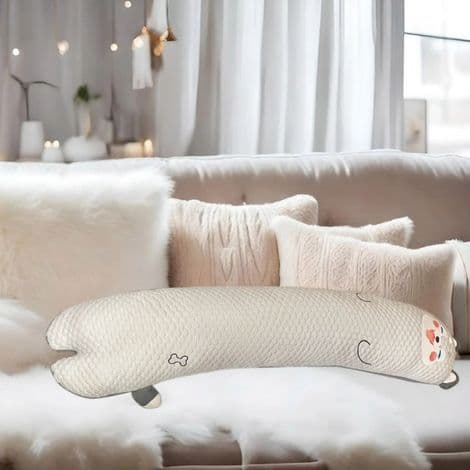 Lång Djurkudde - 80 cm - Mjuk Bomull - För Sömn och Vila - 1 Styck