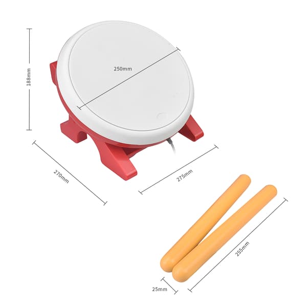 YESOJO Taiko Tromme med N-Switch Controller, Trommemester Gaming Tilbehør