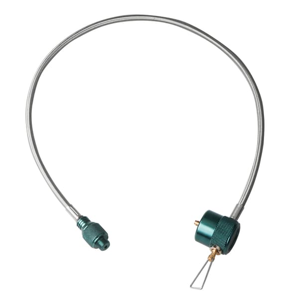 Propanpåfyldningsrør til campingkomfur, rustfrit stål, gasflaskestik, 60 cm