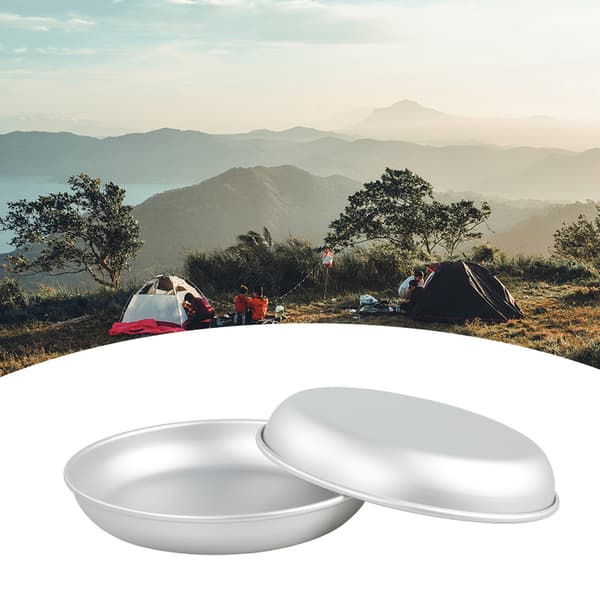 Aluminiumslegeringsplade til campingpicnics, snacks, desserter, udendørs opbevaring