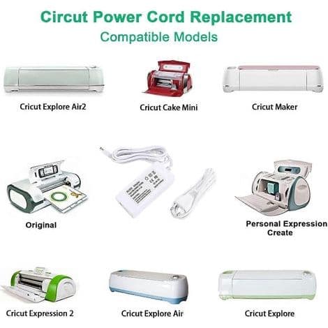 18V 3A AC-adapteri Cricut Explore Air 2, Expression 2, Personal Expression Create ja Mini -laitteille