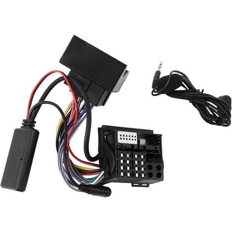 Bluetooth-adaptersett for bilradio. AUX-kabel og håndfrisett for BMW E60, E63, E90 og E91.