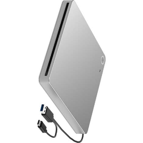 Ekstern 3D Blu-ray/DVD-afspiller. Ultratynd slot-loading Blu-ray/CD/DVD-afspiller. USB 3.0 og Type-C