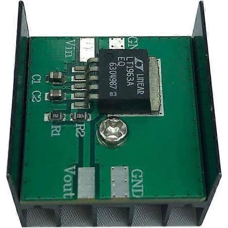 LT1963 lav-ripple strømforsyningsmodul. 5 V. Med integreret separat ensretter