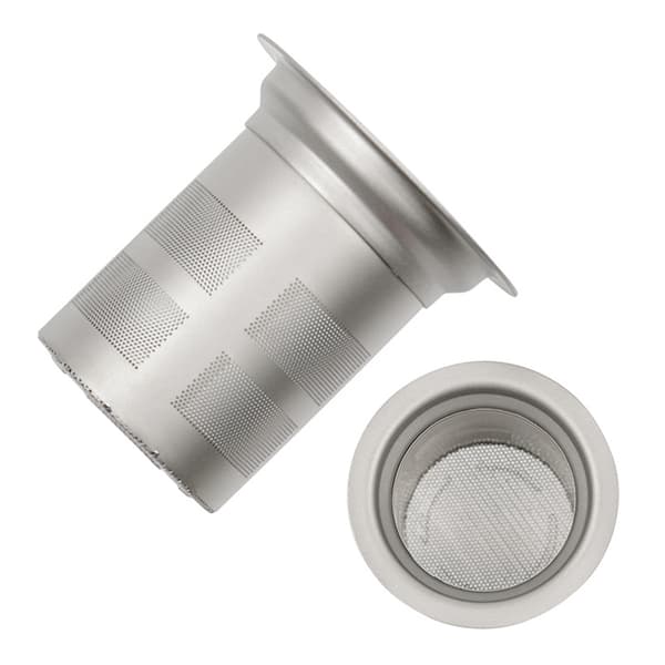 Te-infuser i titaniumnet til kedel, tekop, letvægts, rustfri, størrelser S/M/L/XL