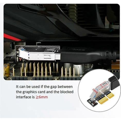 PCI-E til USB 3.0 frontpanel utvidelseskort. PCIe USB-adapter. Støtter 3,5-tommers diskettstasjoner.