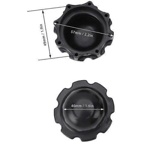 Sæt med 4 udskiftningspropper til Lay-Z-Spa Bestway P6575 spabade. Holdbare sorte propper.