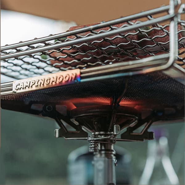 Bærbart foldbart grillnet i rustfrit stål til komfur udendørs grillværktøj