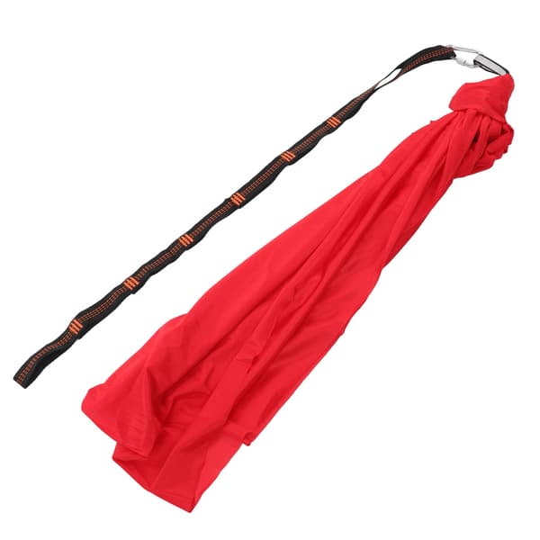 Elastisk gungsäng för barn, bekväm polyester, sensorisk yoga, inomhus och utomhus, röd
