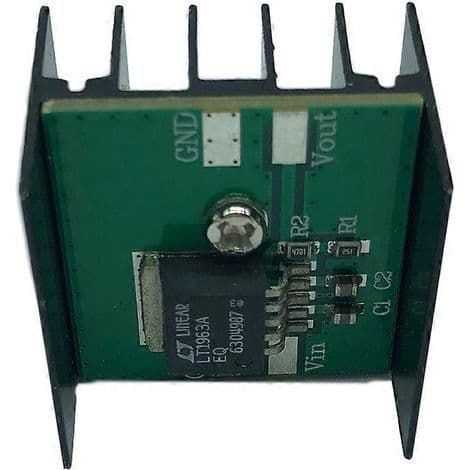 LT1963 lav-ripple strømforsyningsmodul. 5 V. Med integreret separat ensretter