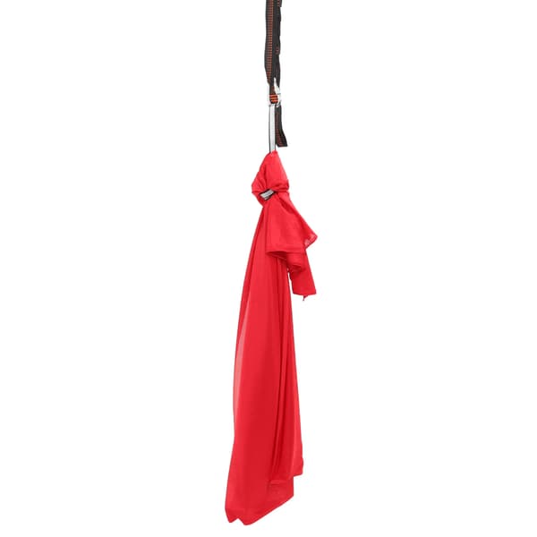 Elastisk gungsäng för barn, bekväm polyester, sensorisk yoga, inomhus och utomhus, röd