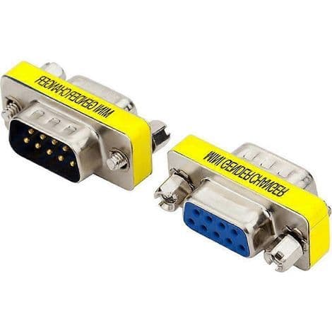 DB9 videoadapter for datamaskin: DB9 hann til hunn seriell port adapterkabel til 9-pinners VGA hunn.