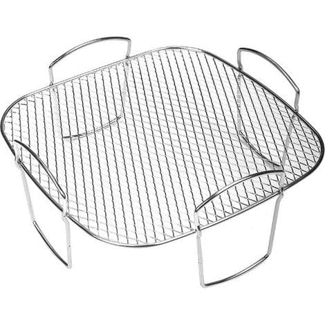 Firkantet rist - 304 rustfrit stål - Til airfryer - Kompatibel med flere modeller - 1 stk.