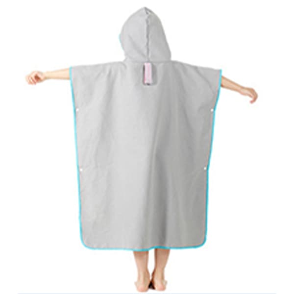 Badehåndklæde med hætte til børn, hurtigtørrende poncho-håndklæde, blødt og holdbart til strand og pool