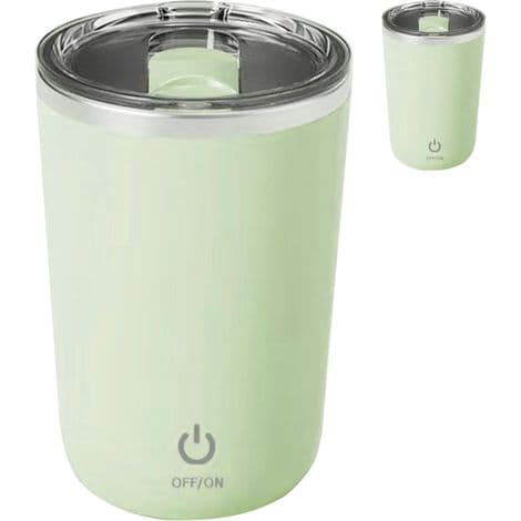 350 ml automatisk magnetisk kaffekrus. Vaskbart. Med indvendig foring af rustfrit stål til mælk.