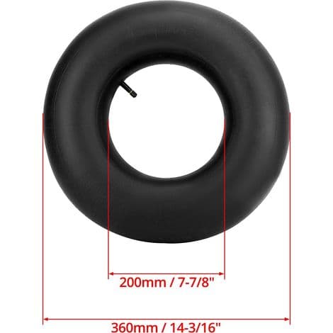 Innerslang - 4.80/4.00-8 - För skottkärror, släpvagnar och trädgårdsvagnar - 2-pack