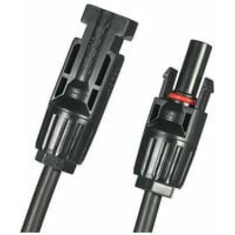 MC4 Y-gren solpanelstikadapter - 1 par M/FFF og 1 par F/MMM - Til solcelleinstallation - 2 stk.