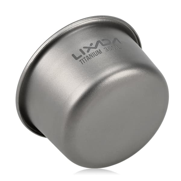 Titanium Mini Tekopp 35ml 8g för Hem, Kontor, Camping, Vandring, Kaffe