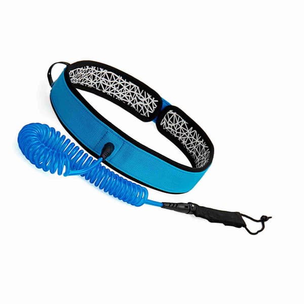 Surfbræt Taljereb 7mm 3m Elastisk Snoet SUP Stand Up Paddleboard Leash
