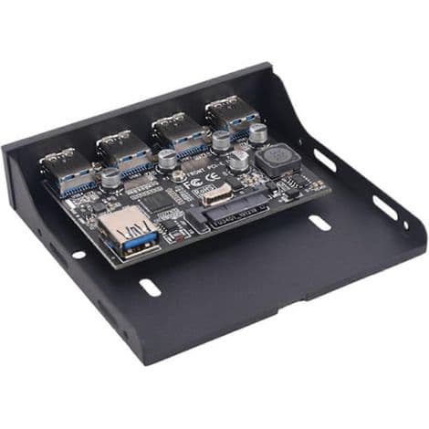 PCI-E til USB 3.0 frontpanel utvidelseskort. PCIe USB-adapter. Støtter 3,5-tommers diskettstasjoner.