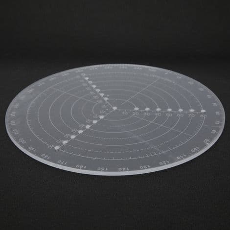 Centreringskompas til trædrejning. Centreringslineal til trædrejebænk. 20 cm (8 tommer)