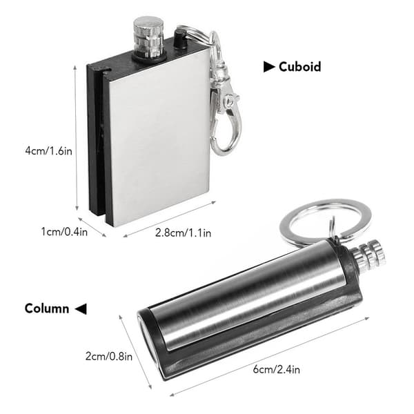 Pakke Jordnødde-lighter, Permanent Rustfri Stål Lighter til Camping, Nødsituationer og Overlevelse