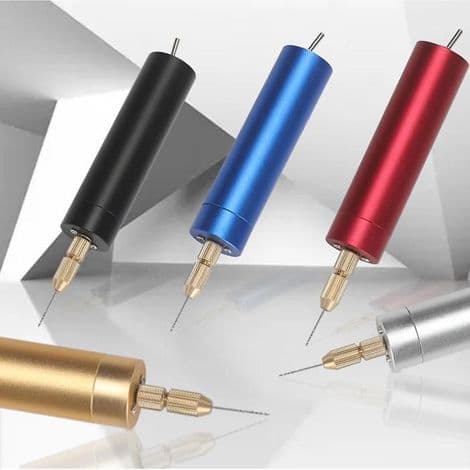 Mini elektrisk boremaskine USB DC 5V elektrisk håndboremaskine bærbart boresæt (blå)