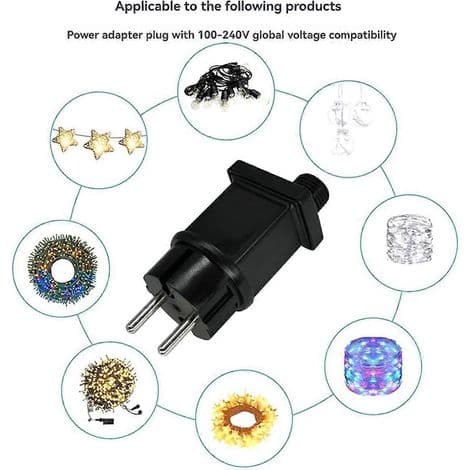 4.5V 4.5W LED strømforsyning med IP44 vandtæt strømadapter til julelampe