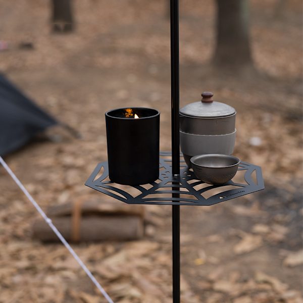 Mini platform i rustfrit stål til foldbar lampestolpe 1,2 cm campingtilbehør
