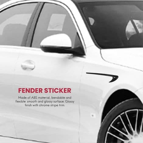 2 stycken sidovingtrim för Mercedes-Benz E-klass W213 och C-klass W205 (E63S AMG eftermontering) - Tillbehör