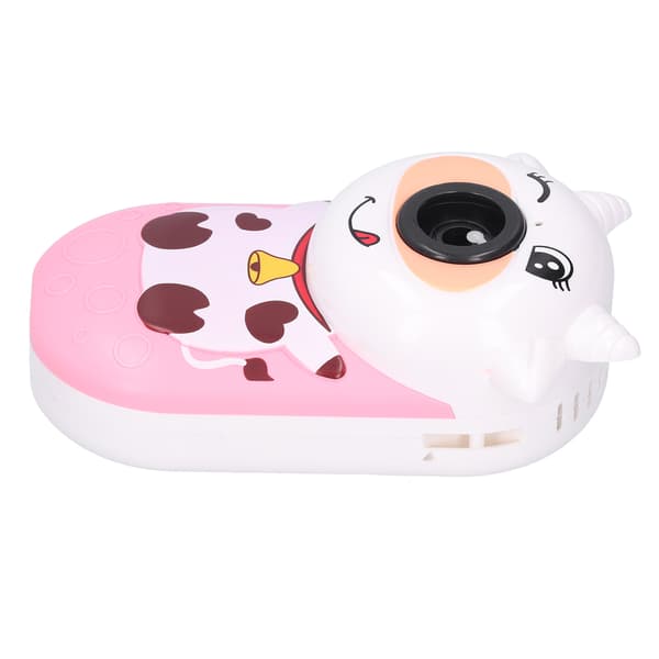 Läckagesäker bubbelmaskin för barn, bubbelleksak, present till flickor, rosa