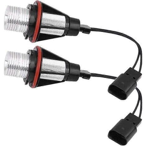 8000K bärnstensfärgade LED Angel Eye-lampor för positionsljus/ljusringar för BMW E39 E53 E60 E63 E64 E66 E87 5 6 7 X3 X5 [2-pack]