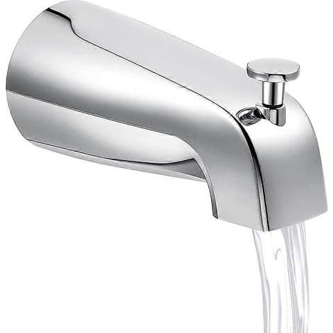 Badekarstud. 13,3 cm (5 1/4 tommer) rækkevidde. Frontvægmontering med bruseromskifter. 1/2 tomme IPS indvendigt gevind