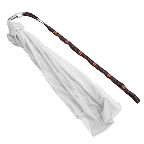 Elastisk hängmatta för barn, bekväm polyester, sensorisk hängmatta för yoga inomhus och utomhus, silver/grå