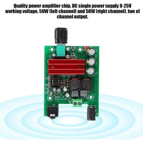 Monoforstærker - TPA3116D2 - 100 W - 8 til 25 V DC - Til Subwoofer