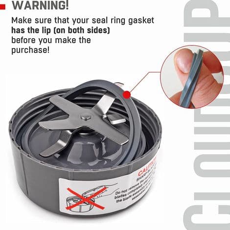 Utbytesgummipackning med läpptätning. För Nutribullet Pro 900W/600W. 3-pack