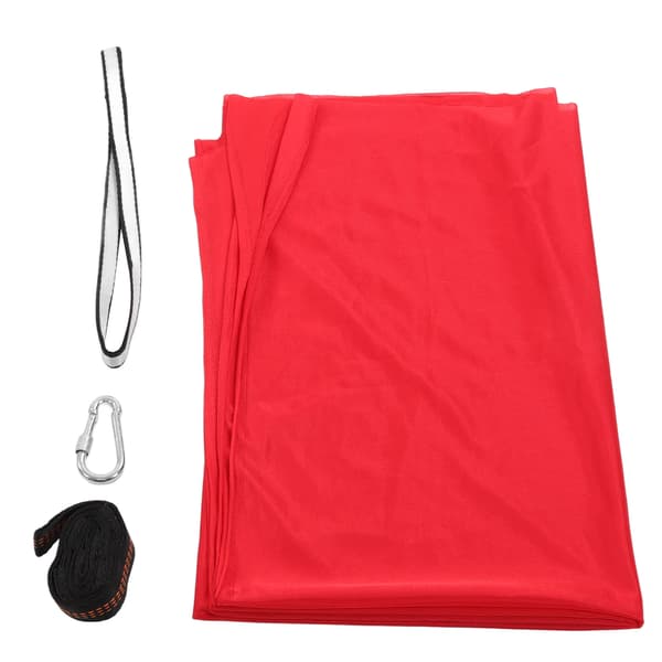 Elastisk huskehengekøye for barn, komfortabel polyester, sensorisk yoga, innendørs og utendørs, rød